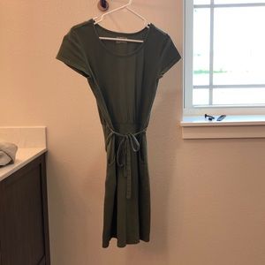 PACT organic cotton belted dress with pockets